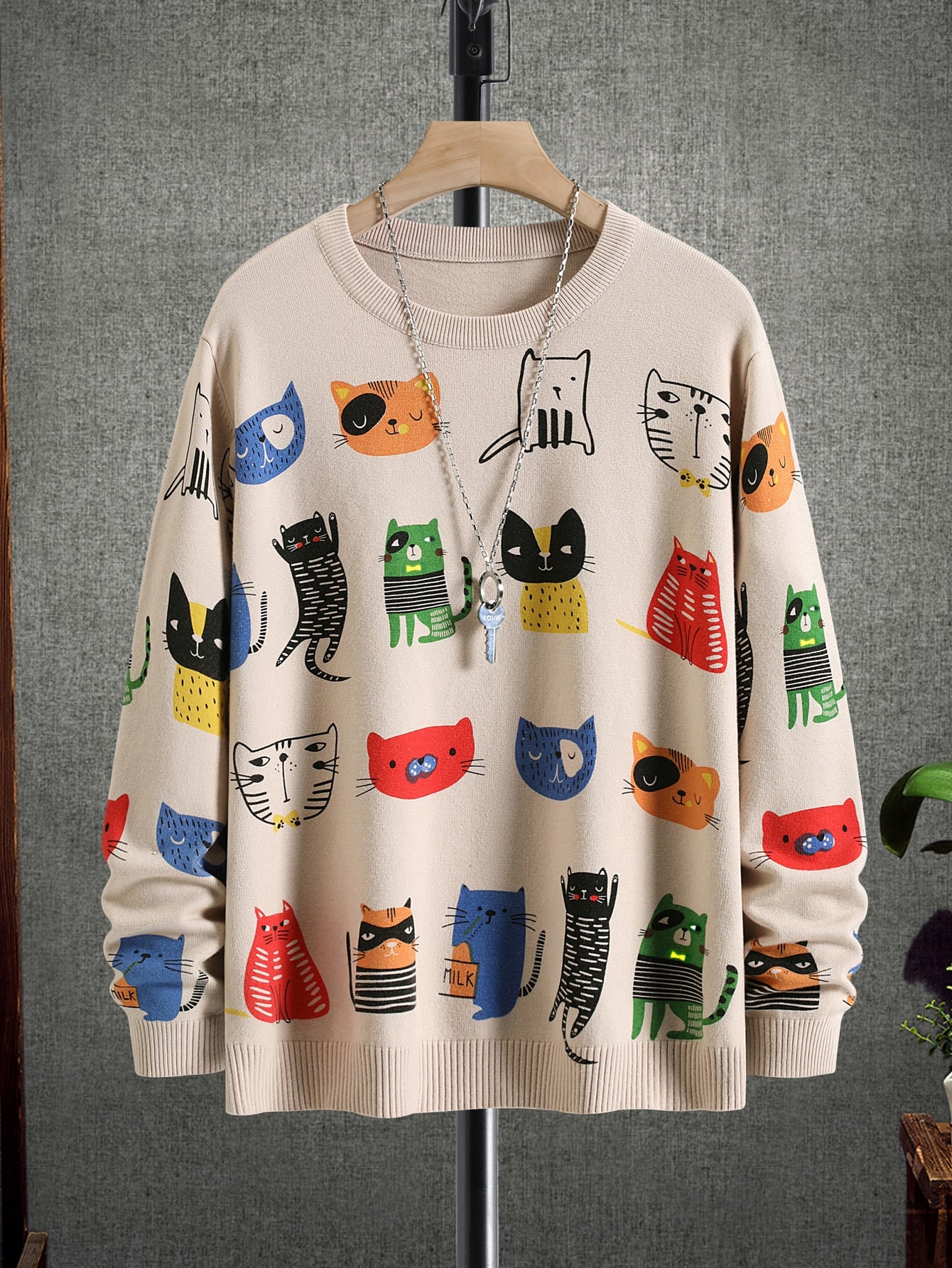 Cat sweater shop for men