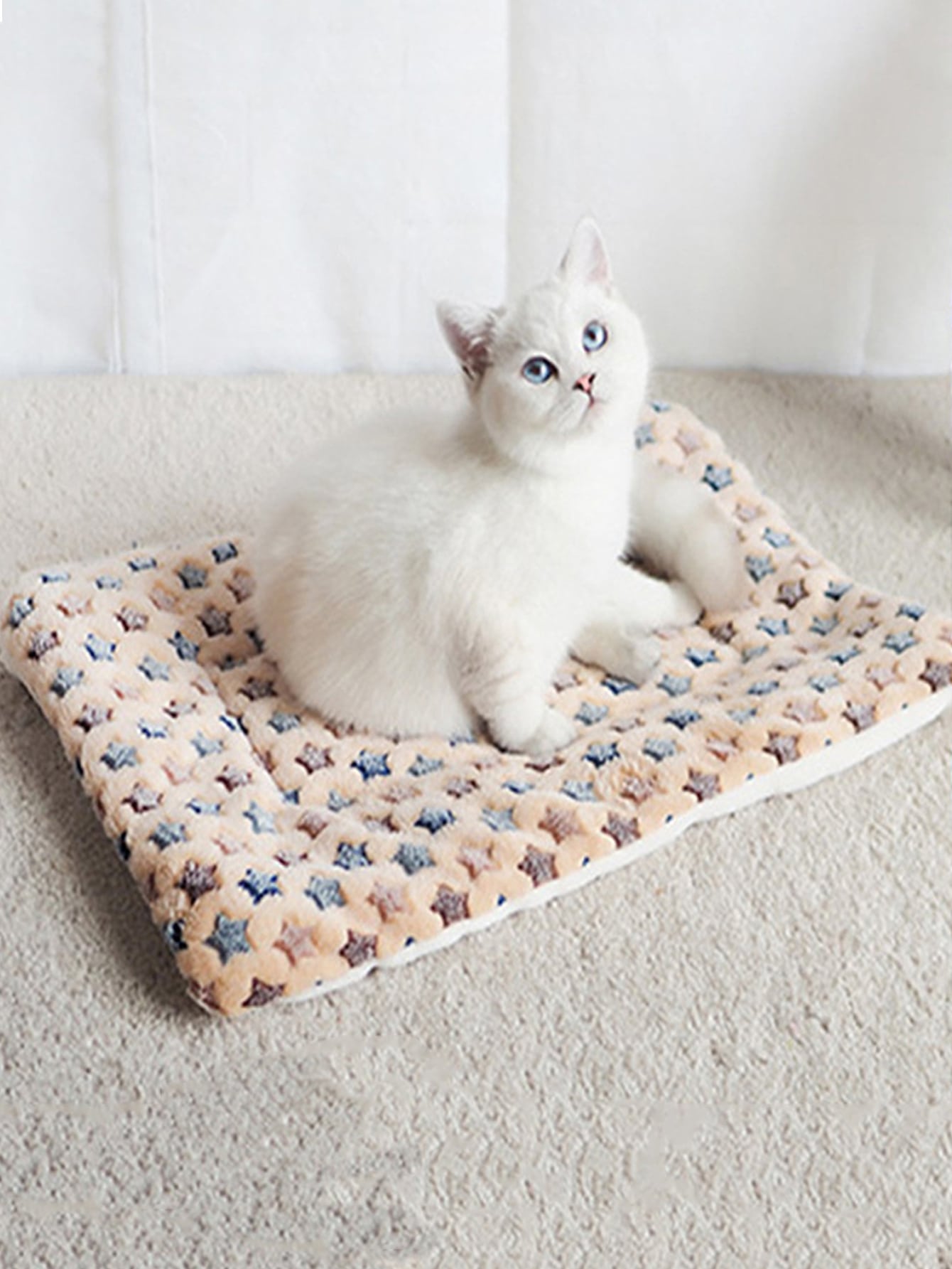 1pc Star Pattern Random Pet Crate Mat