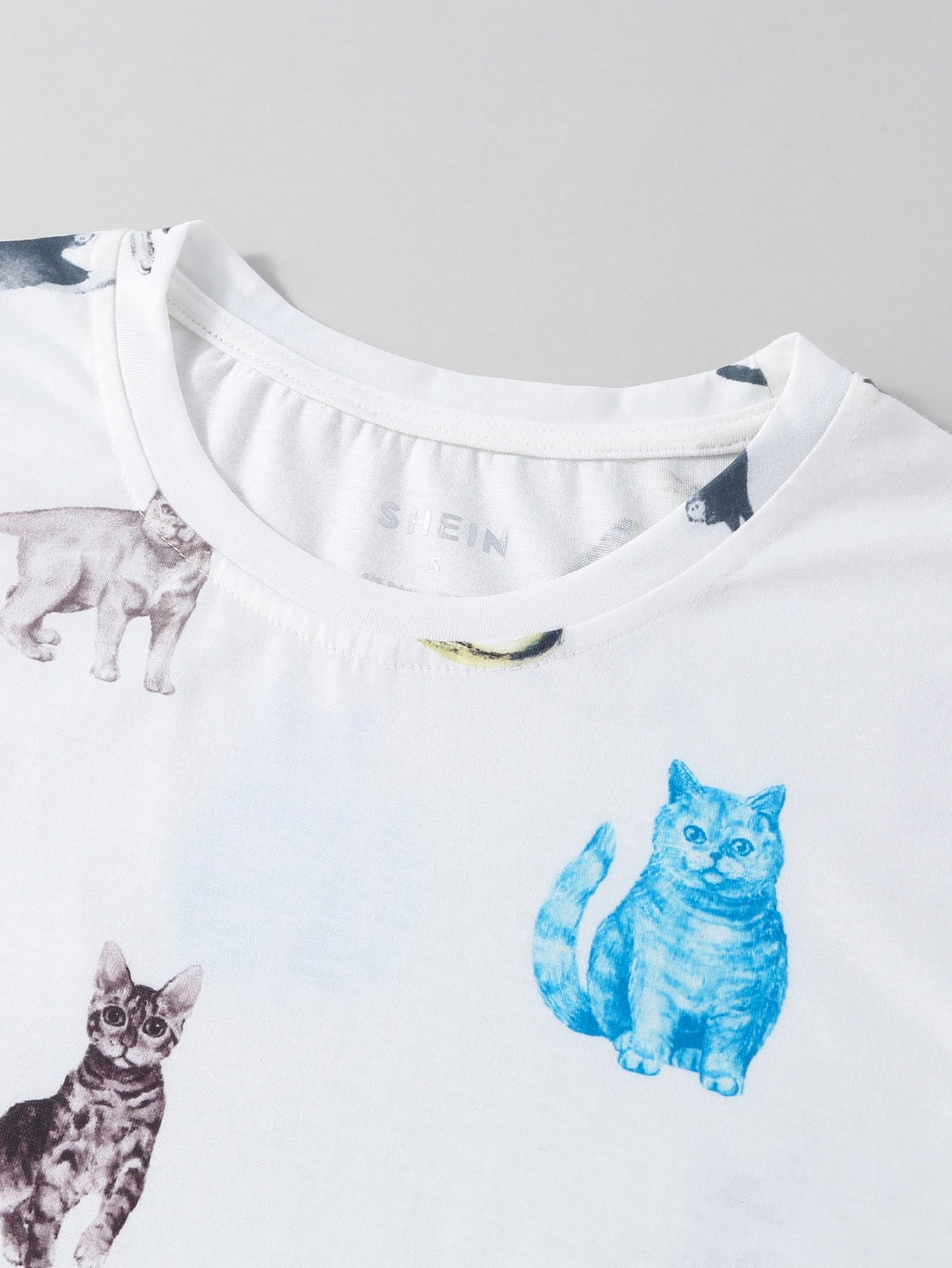 Allover Cat Print Tee