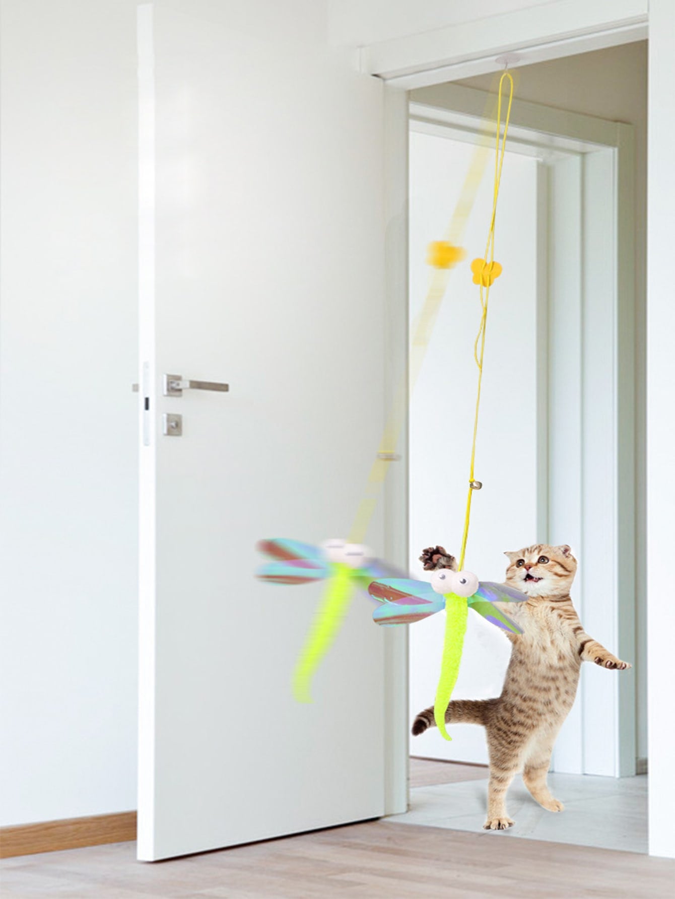 1pc Random Hanging Door Cartoon Graphic Cat Teaser Toy