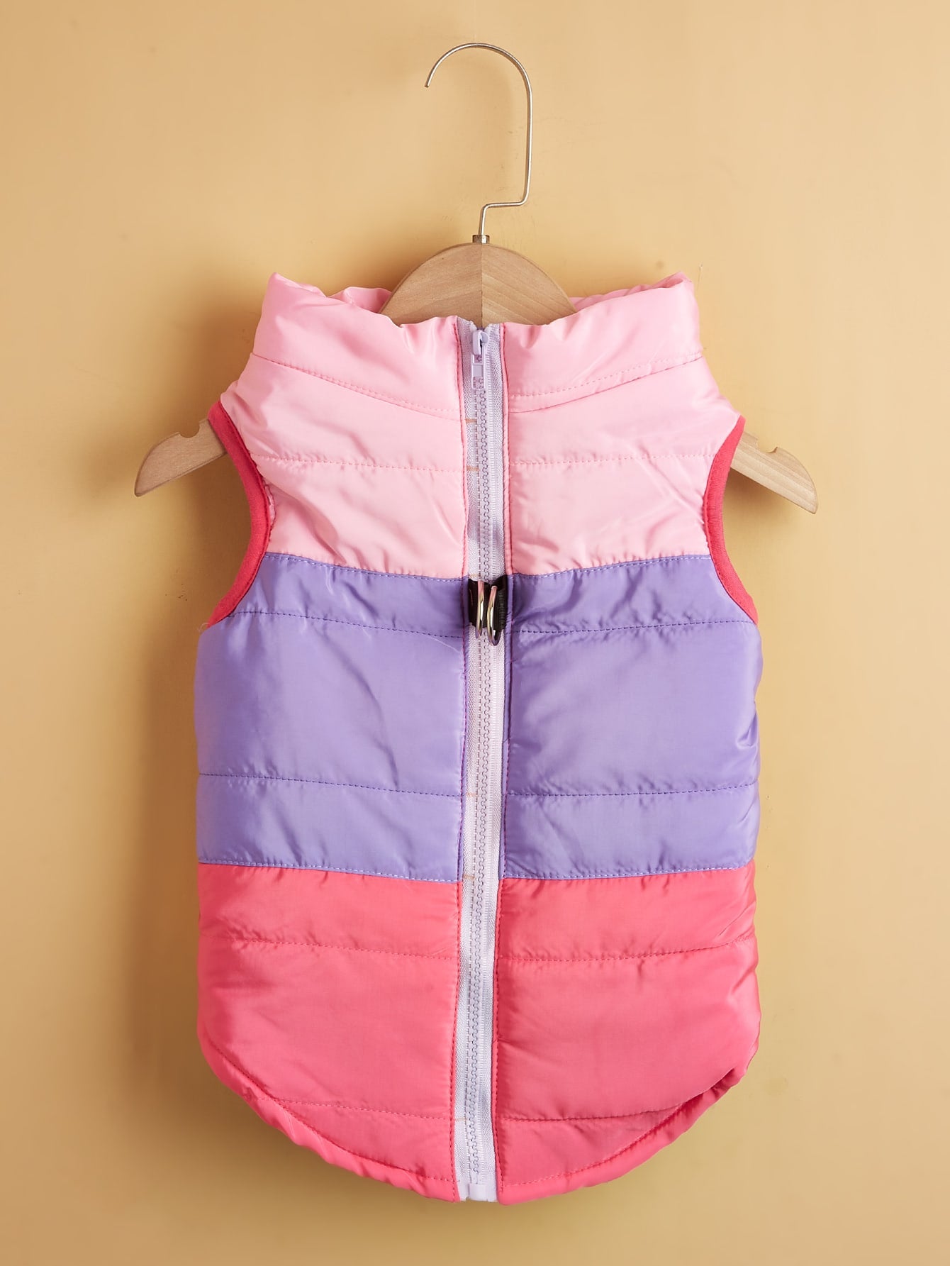 Color Block Pet Jacket