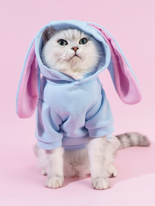 PETSIN Rabbit Ear Design Pet Hoodie