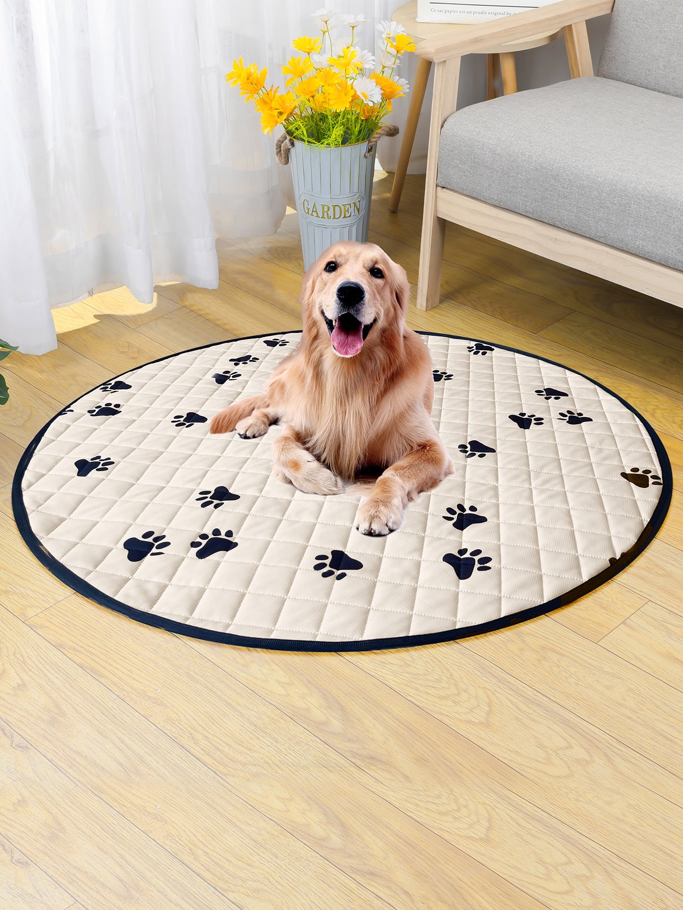 1pc Paw Print Pet Mat