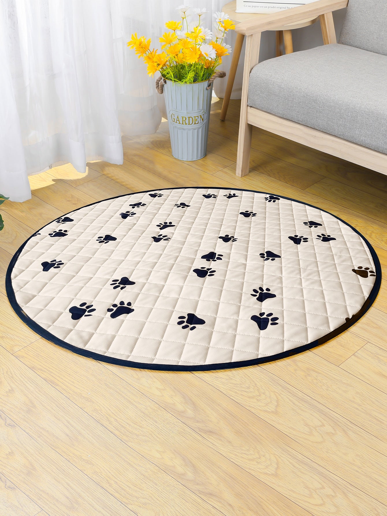 1pc Paw Print Pet Mat