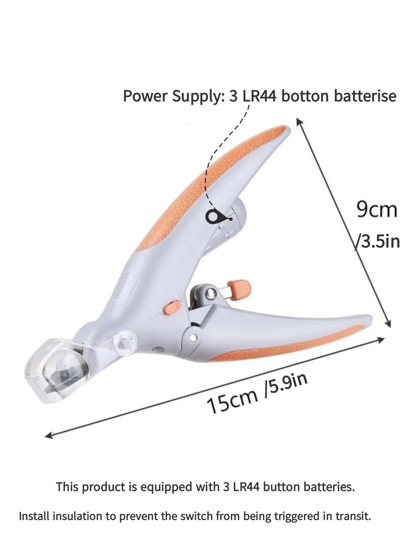 LED 5X Magnification Pet Nail Clipper