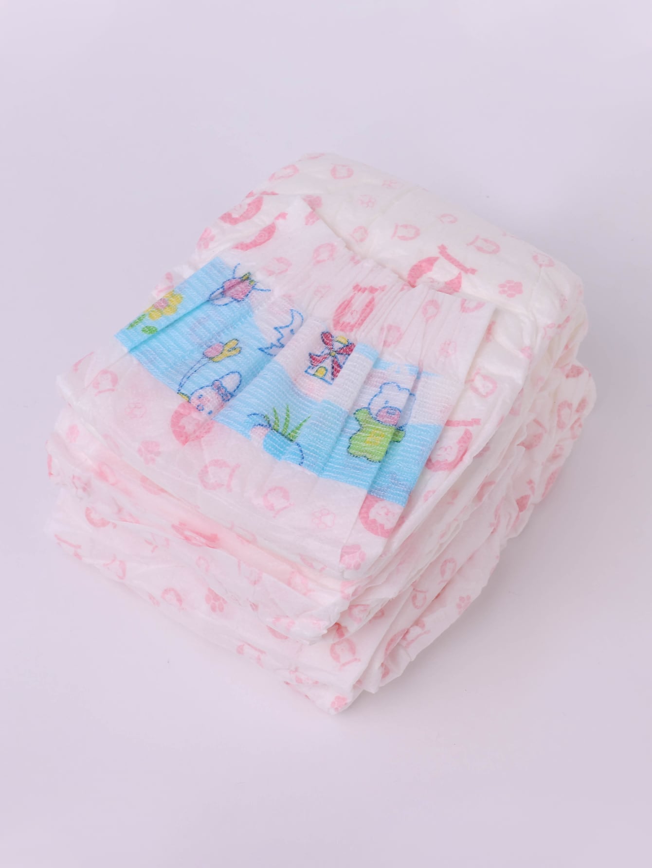 10pcs Disposable Rabbit Print Pet Diaper