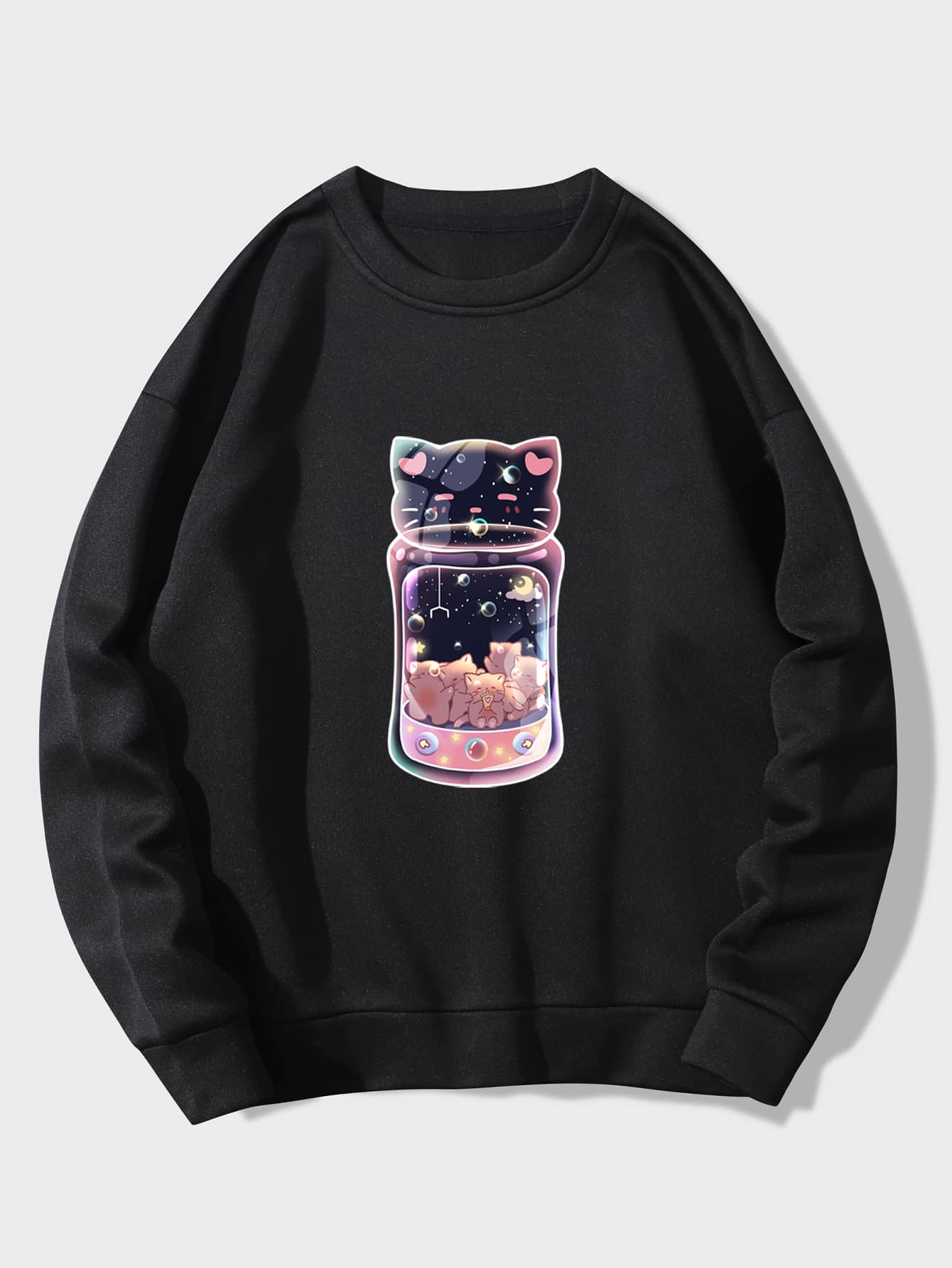 Cartoon Graphic Thermal Lined Sweatshirt