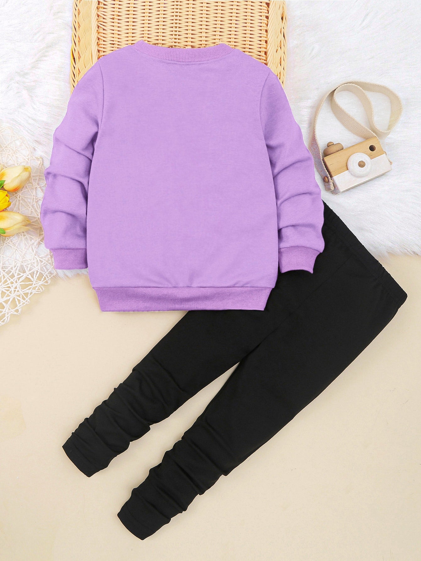 Toddler Girls Cartoon Graphic Pullover Pants