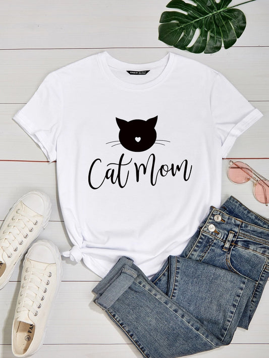 Cat Letter Graphic Tee