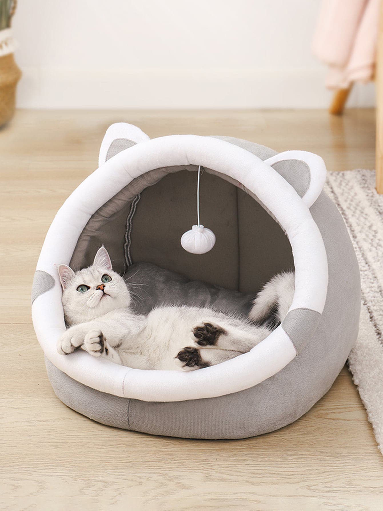 Cat Ear Design Pet Bed