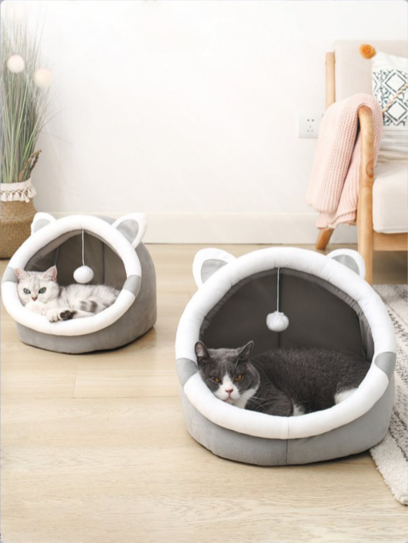 Cat Ear Design Pet Bed