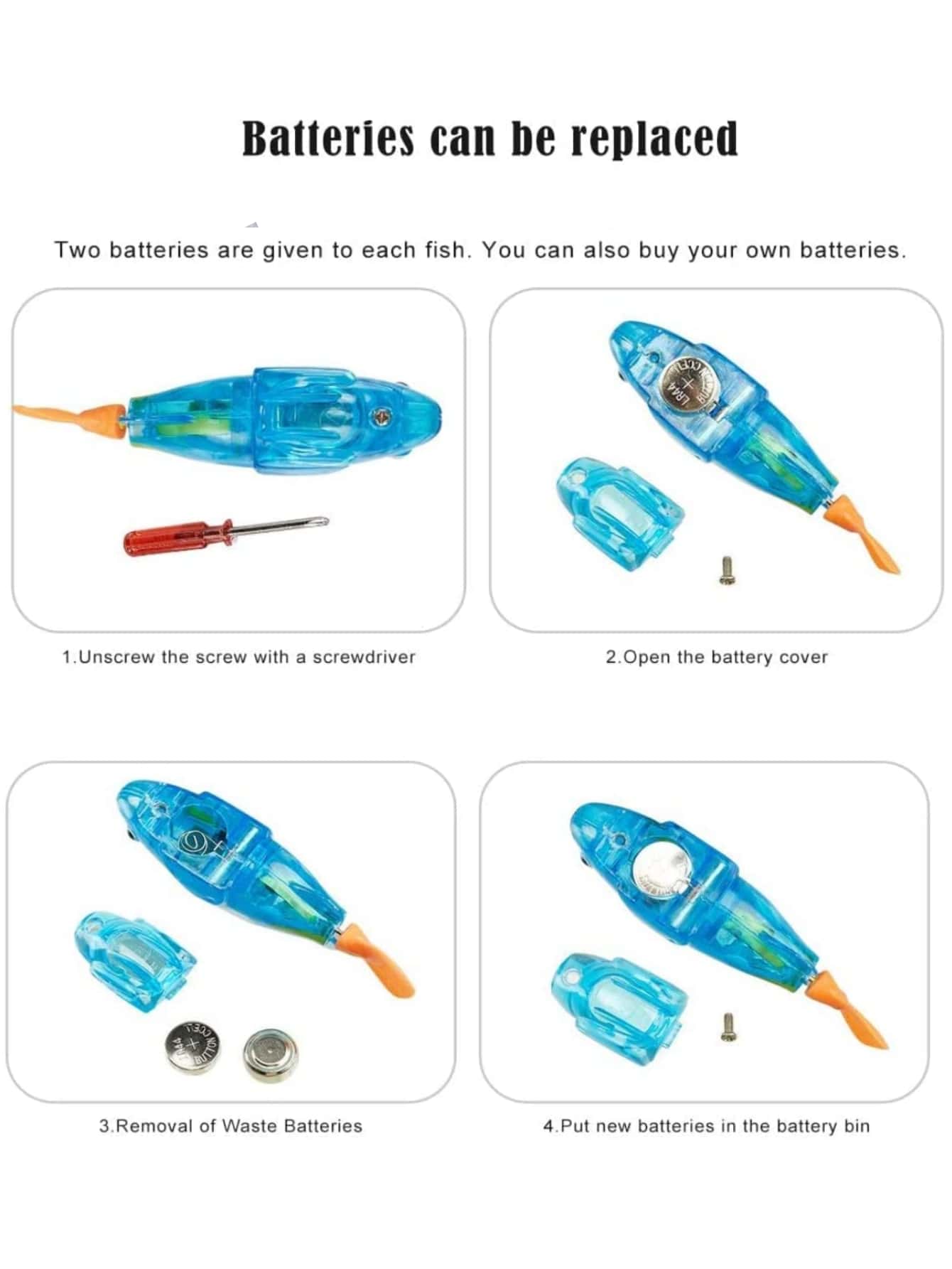 Random Color Electronic Fish Pet Toy