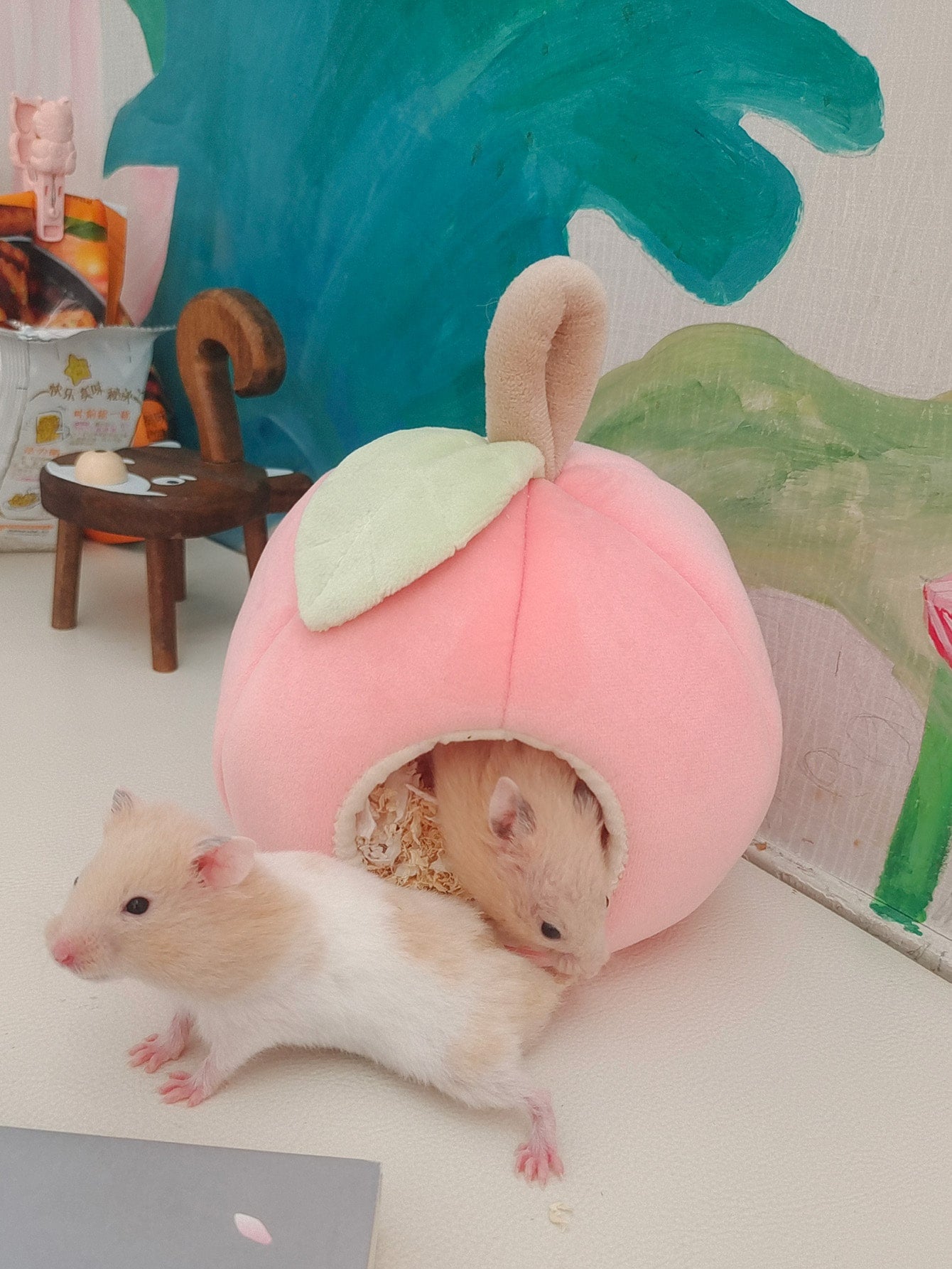 Peach Design Hamster Bed